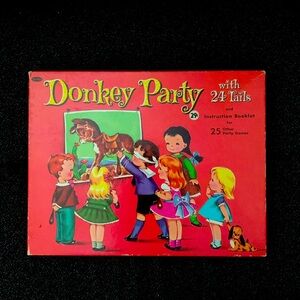 Vintage Donkey Party Game ❤️💙